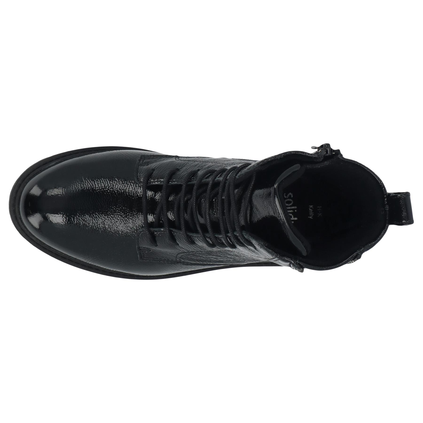 schwarze stiefel draufsicht