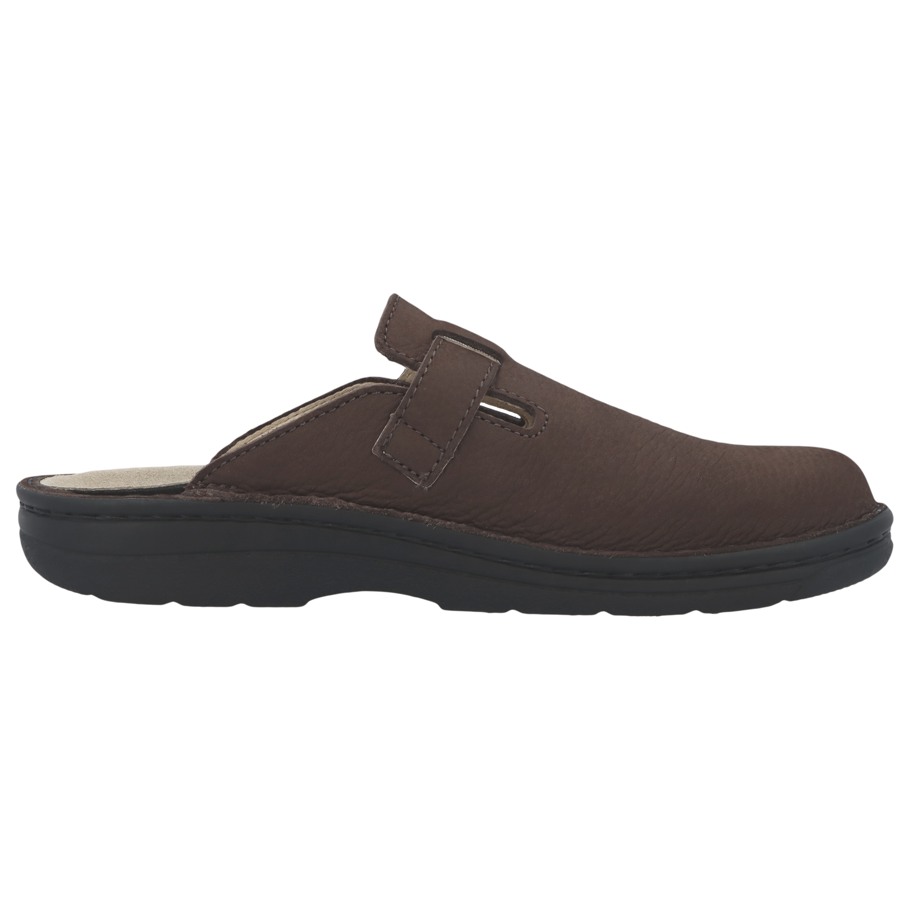 braune clogs seitenansicht rechts